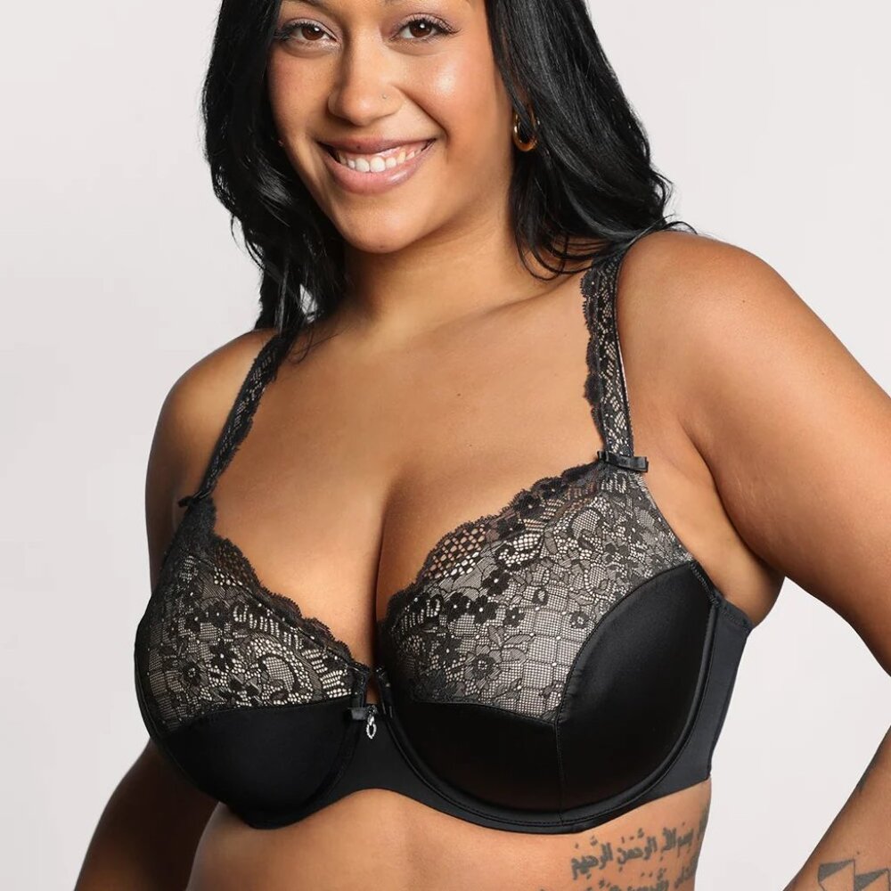 Curvy Couture Tulip Lace Bra 40H